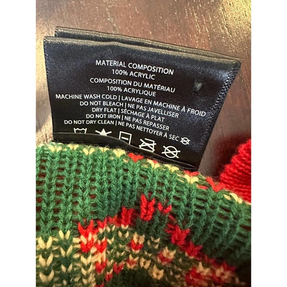 Super Mario Bros. Ugly Christmas Sweater Nintendo Red Green Men's Size Small - Picture 4 of 8